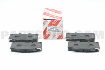 Toyota 044650K220 PAD KIT, DISC BRAKE, FRONT