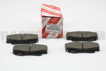 Toyota 044650K220 PAD KIT, DISC BRAKE, FRONT