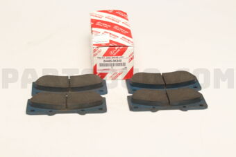 Toyota 044650K340 PAD KIT, DISC BRAKE, FRONT