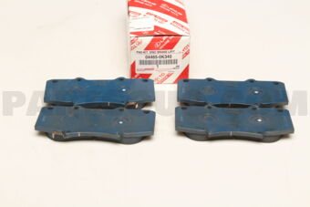 Toyota 044650K340 PAD KIT, DISC BRAKE, FRONT