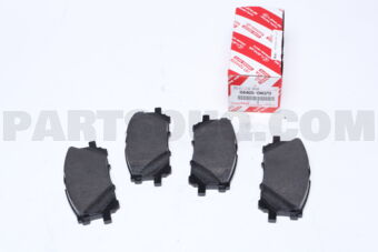 Toyota 044650W070 PAD KIT, DISC BRAKE, FRONT