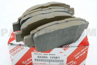 Toyota 0446512581 PAD KIT, DISC BRAKE, FRONT