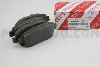 Toyota 0446512592 PAD KIT, DISC BRAKE, FRONT