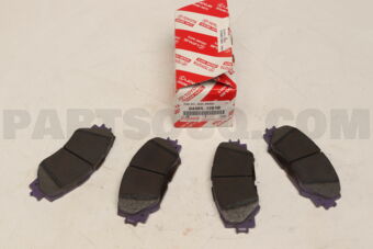 Toyota 0446512610 PAD KIT, DISC BRAKE, FRONT