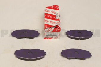 Toyota 0446512610 PAD KIT, DISC BRAKE, FRONT