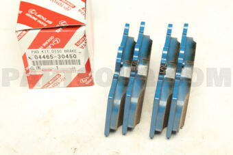 Toyota 0446530450 PAD KIT, DISC BRAKE, FRONT