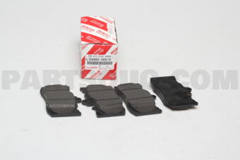 Toyota 0446530510 PAD KIT, DISC BRAKE, FRONT