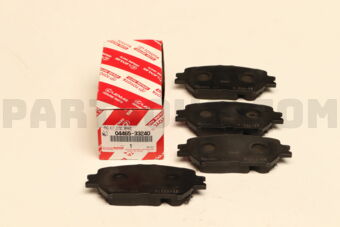 Toyota 0446533240 PAD KIT, DISC BRAKE, FRONT