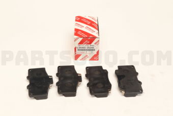 Toyota 0446535240 PAD KIT, DISC BRAKE, FRONT