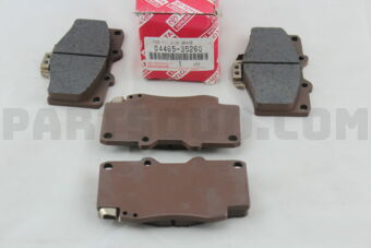Toyota 0446535260 PAD KIT, DISC BRAKE, FRONT