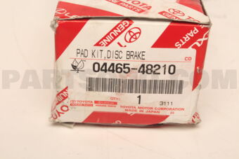 Toyota 0446548210 PAD KIT, DISC BRAKE