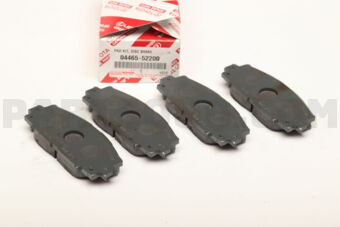 Toyota 0446552200 PAD KIT, DISC BRAKE, FRONT