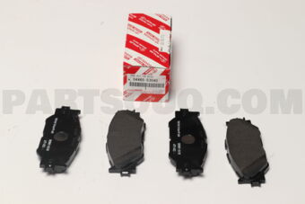 Toyota 0446553040 PAD KIT, DISC BRAKE, FRONT