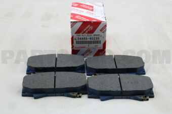 Toyota 0446560230 PAD KIT, DISC BRAKE, FRONT