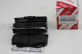 Toyota 0446560260 PAD KIT,DISC BRAKE
