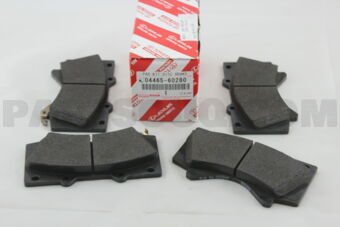 Toyota 0446560280 PAD KIT, DISC BRAKE, FRONT