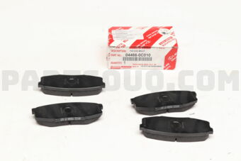 Toyota 044660C010 PAD KIT, DISC BRAKE, REAR