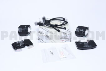 Toyota 044660W070 PAD KIT, DISC BRAKE, REAR