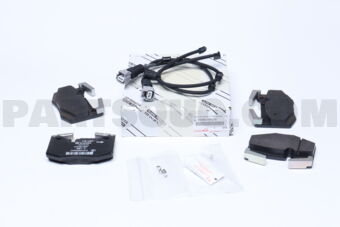 Toyota 044660W070 PAD KIT, DISC BRAKE, REAR