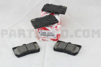 Toyota 0446622190 PAD KIT, DISC BRAKE, REAR