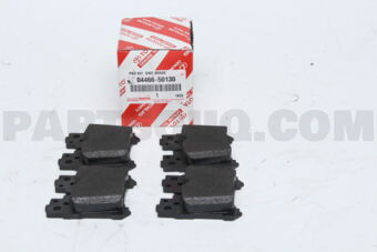 Toyota 0446650130 PAD KIT, DISC BRAKE, REAR