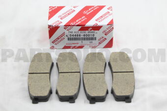 Toyota 0446660010 PAD KIT, DISC BRAKE, REAR