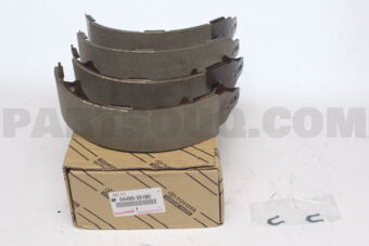 Toyota 0449535180 SHOE KIT, REAR BRAKE