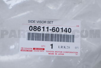 Toyota 0861160140 SIDE VISOR - LC100 / LX470