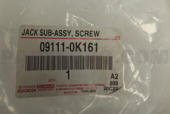 Toyota 091110K161 JACK SUB-ASSY SCREW
