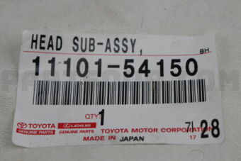 Toyota 1110154150 HEAD SUB-ASSY, CYLINDER