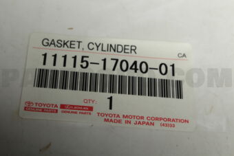 Toyota 111151704001 GASKET, CYLINDER HEAD