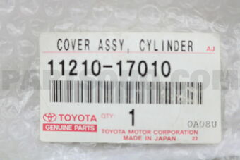 Toyota 1121017010 COVER SUB-ASSY, CYLINDER HEAD