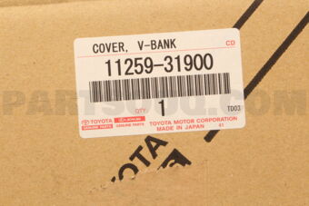 Toyota 1125931900 COVER, V-BANK