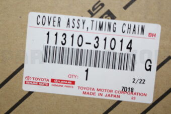 Toyota 1131031014 COVER ASSY TIMING