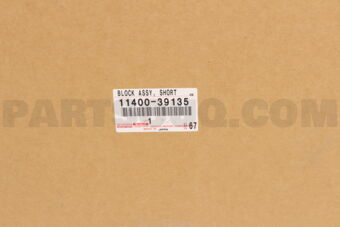 Toyota 1140039135 BLOCK ASSY, SHORT