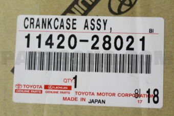 Toyota 1142028021 CRANKCASE ASSY, STIFFENING