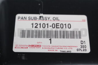 Toyota 121010E010 PAN SUB-ASSY OIL