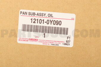 Toyota 121010Y090 PAN SUB-ASSY, OIL
