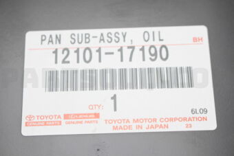 Toyota 1210117190 PAN SUB-ASSY, OIL