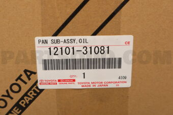 Toyota 1210131081 PAN SUB-ASSY, OIL