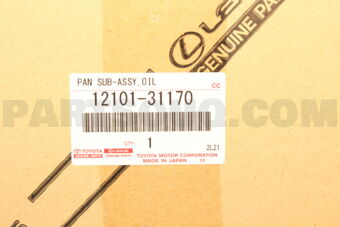 Toyota 1210131170 PAN SUB-ASSY, OIL