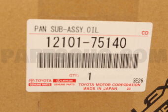 Toyota 1210175140 PAN SUB-ASSY, OIL