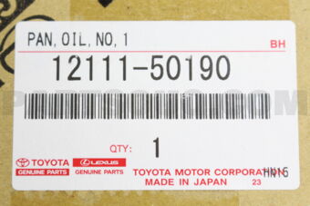 Toyota 1211150190 PAN SUB-ASSY, OIL