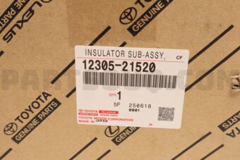 Toyota 1230521520 INSULATOR SUB-ASSY, ENGINE MOUNTING, RH