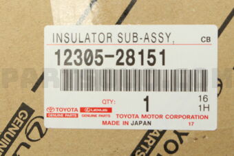 Toyota 1230528151 INSULATOR SUB-ASSY, ENGINE MOUNTING, RH
