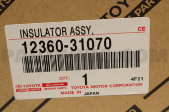 Toyota 1236031070 INSULATOR ASSY, ENGINE MOUNTING, FRONT