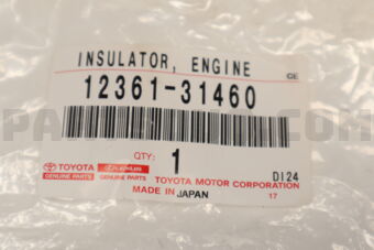 Toyota 1236131460 INSULATOR ENGINE