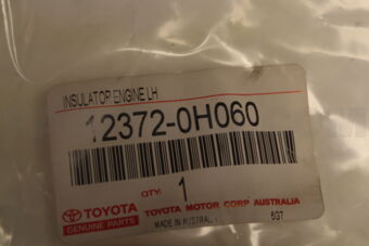 Toyota 123720H060 INSULATOR, ENGINE MOUNTING, LH(FOR TRANSVERSE ENGINE)