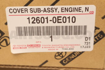 Toyota 126010E010 COVER SUB-ASSY, ENGI