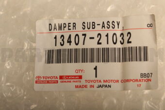 Toyota 1340721032 DAMPER SUB-ASSY, CRANKSHAFT